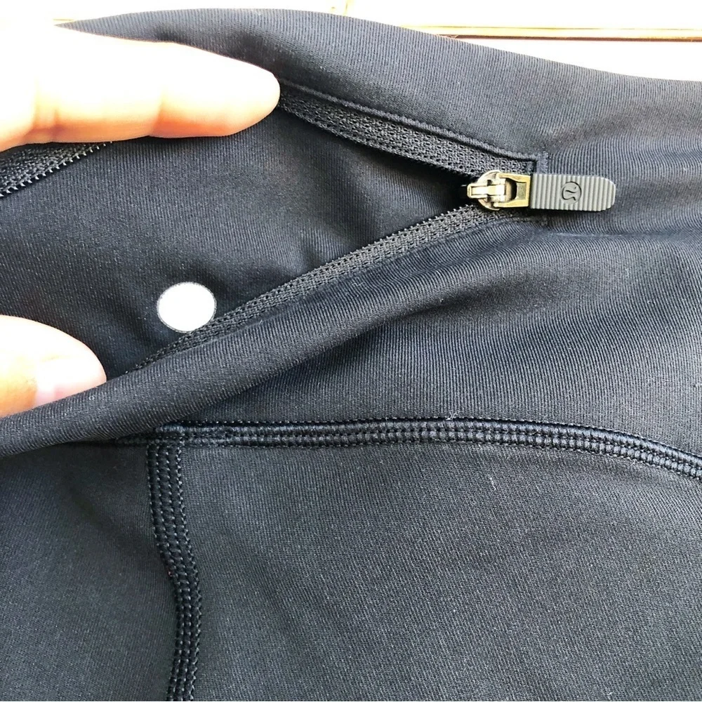 LULULEMON | SPEED UP CROP 21” IN BLACK LEGGINGS SIZE 6